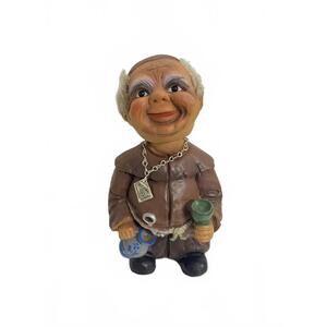 Vintage Heico Western Germany Friar Monk Bobblehead Nodder
